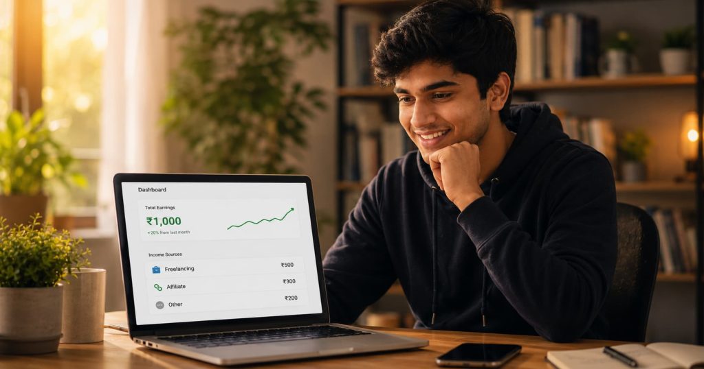 how to make first ₹1000 online as a student in India